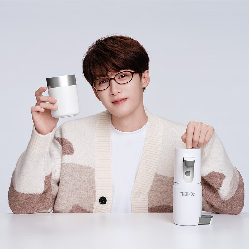THERMOS(膳魔师)新款 即热式便携饮水机自带保温杯小型家用旅行免安装折叠便携电热水壶 智能触控式速热 【新品上市】 即热型 便携饮水机
