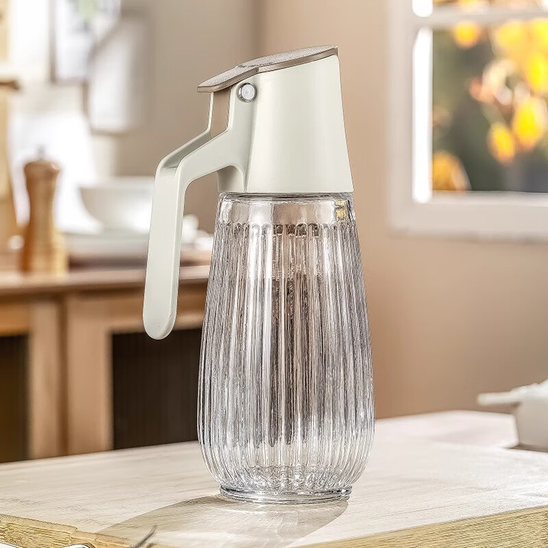 樂(lè )博樂(lè )博(ROBOROBO)大容量玻璃油壺自動(dòng)開(kāi)合油瓶防漏廚房家用不掛油罐壺重力醬油醋瓶 580ml自動(dòng)開(kāi)合油壺 R12050901