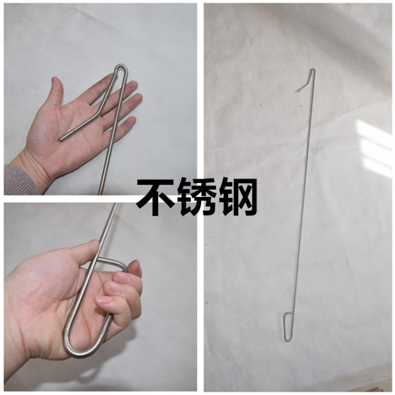 初构想抓鸡神器 不锈钢捉鸡工具 养鸡场捕鸡勾 鸭鹅脚套 逮鸡爪鸡勾