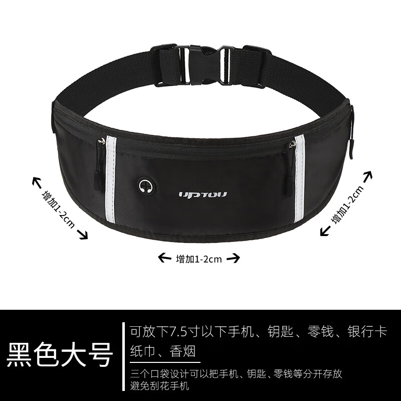樂活旅行運(yùn)動(dòng)腰包2025新款女專用包小裝備放神器女式輕便款腰帶 經(jīng)典黑【防潑水升級款】 均碼
