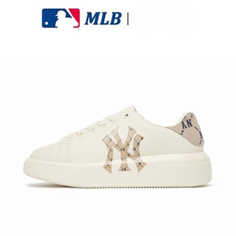 mlb旗舰官网老花老爹鞋ny增高男女小白鞋子休闲板鞋厚底2024 3asxam82