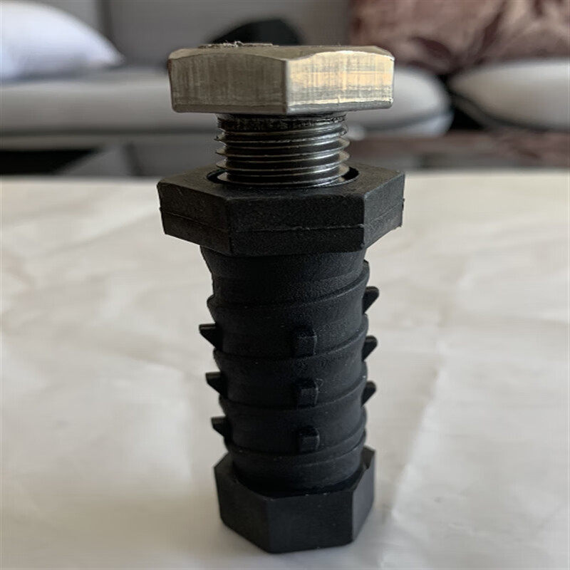 适之铝模一次性k板螺母预埋螺丝加厚塑料螺帽16x24螺杆锥形螺栓pp材料