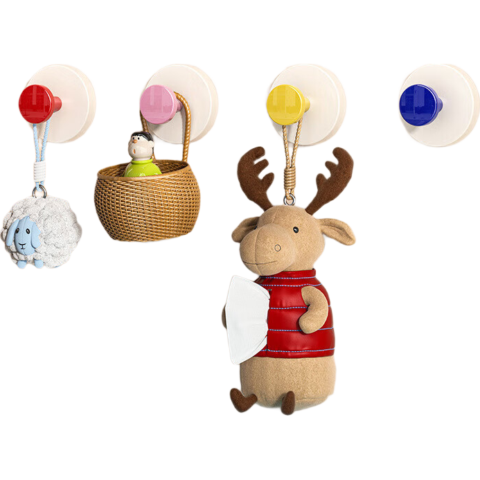 【全网热销】挂钩强力承重粘胶免打孔入户帽子置物粘钩 吸盘挂钩【1个】