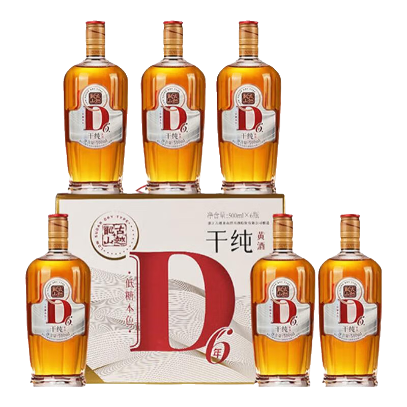 ��Խ��ɽ�㽭���˻ƾ� ���͸߶Ȼƾ� 17���޽���ɫ����¾�����Ͼ� 6�� 500mL 6ƿ ����װ 198Ԫ