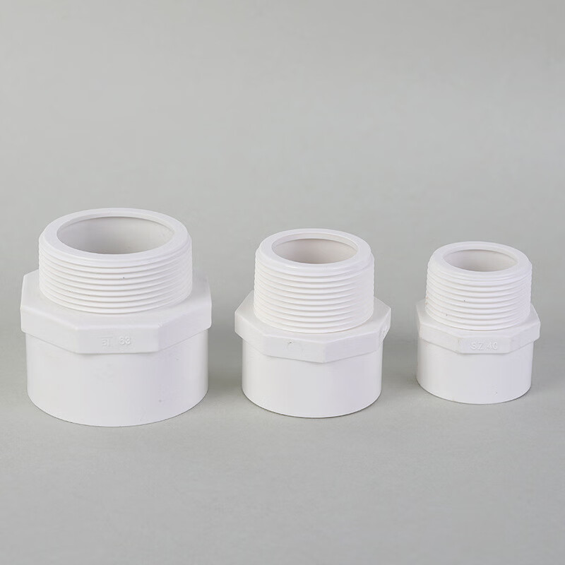 晨域  pvc外丝直接塑料给水管接头 50mm
