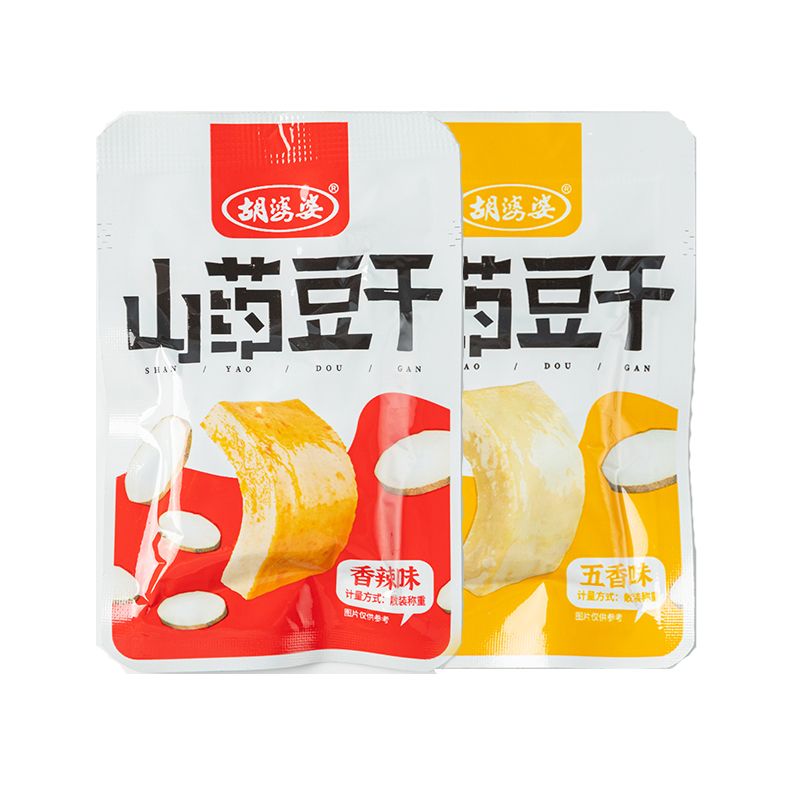 胡婆婆山药豆干四川特产香辣五香味追剧解馋休闲食品 山药豆干混合口味80包
