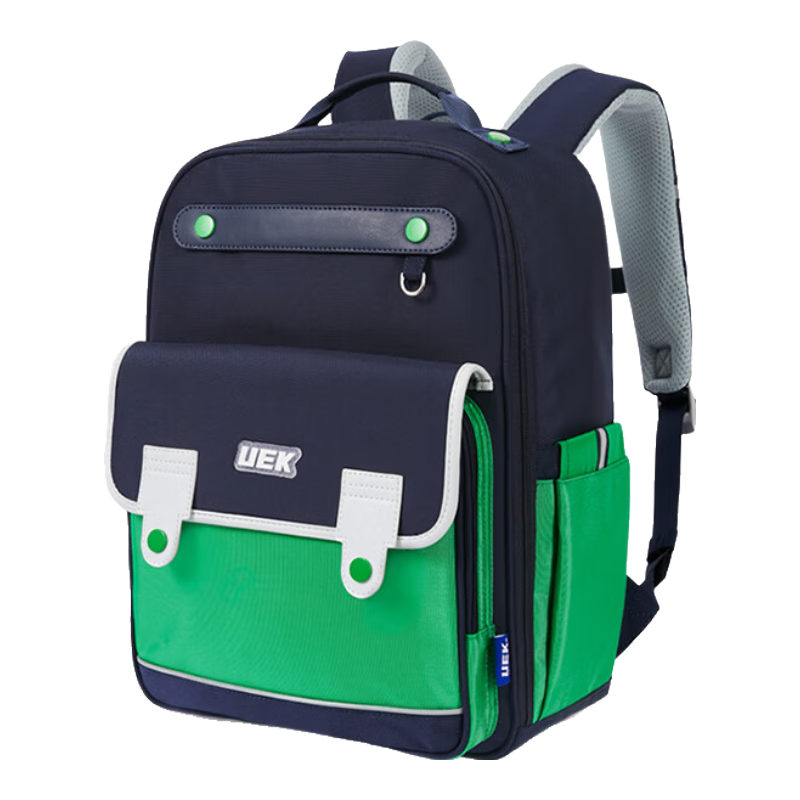 UEK小學生書包減負護脊男生兒童1-3年級背包抗菌透氣雙肩包寶藍色