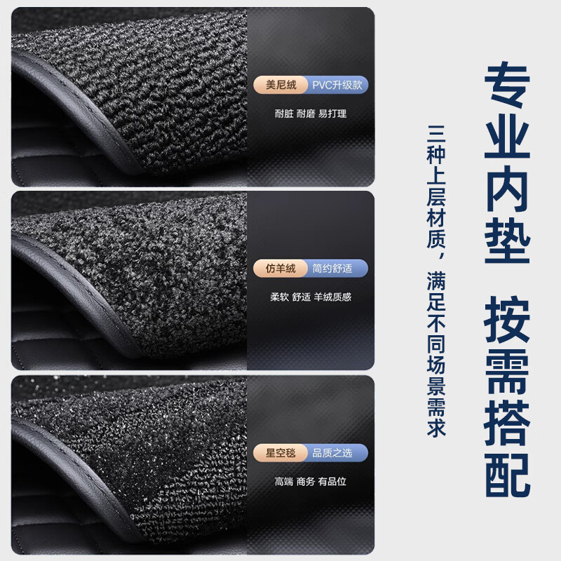 顺猫长安深蓝G318脚垫全包围g318后备箱垫专用汽车用品改装件地毯垫 【冰川蓝】+蓝色美尼绒+后备箱垫 24款深蓝G318