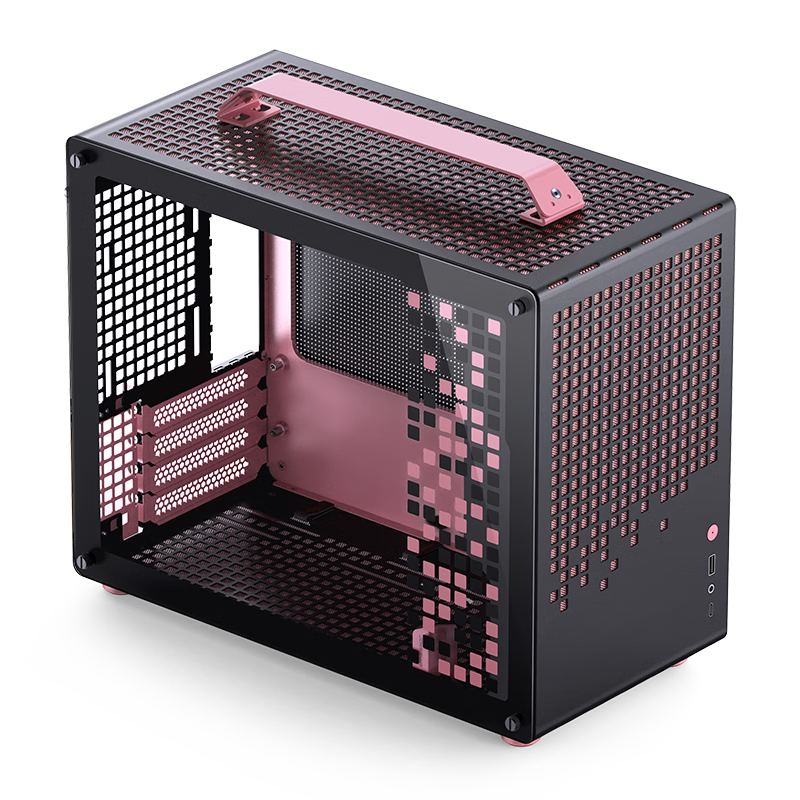 喬思伯(JONSBO)Z20粉/黑色 MATX機(jī)箱(可拆卸提手機(jī)箱/240冷排/160mm風(fēng)冷/ATX電源/長顯卡/Type-c Gen2 )