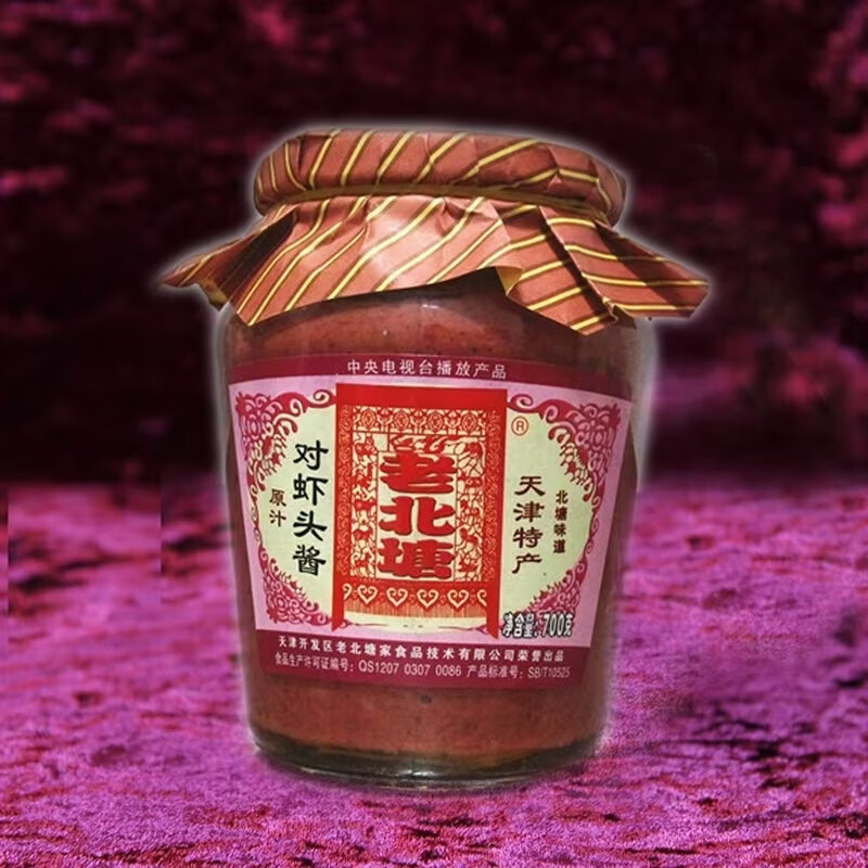 正宗天津特產(chǎn)海鮮蝦醬原汁對蝦頭調(diào)味醬料700