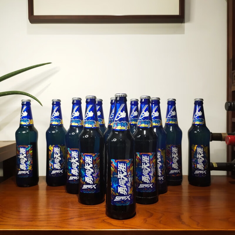雪花(snow)雪花啤酒勇闯天涯superx时尚蓝瓶 500ml*24瓶两整箱 *两