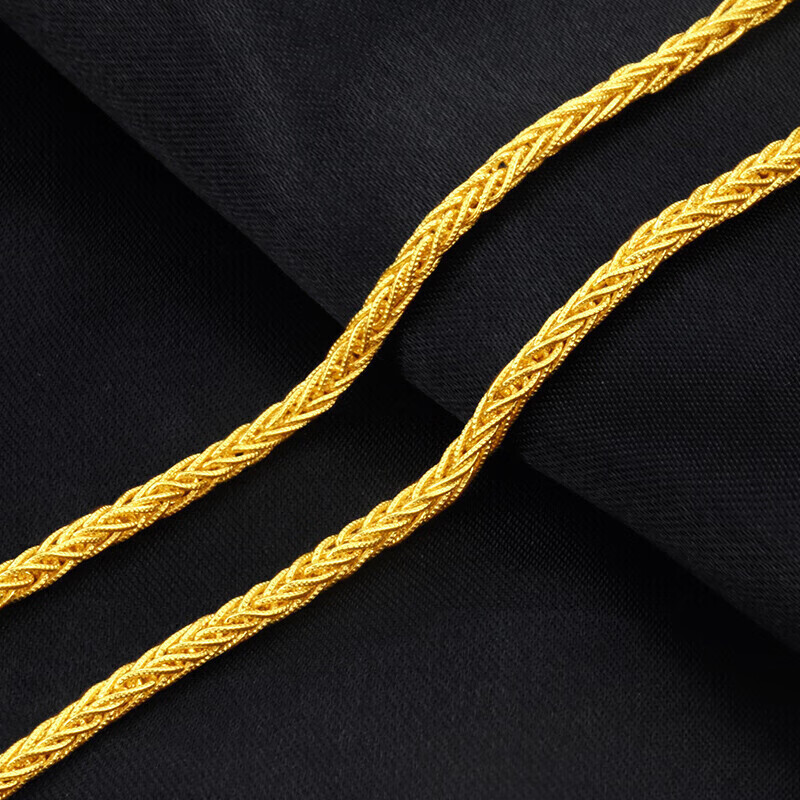 菜百首饰 黄金项链 肖邦大气男款项链 计价 约8.10克约40厘米情人节