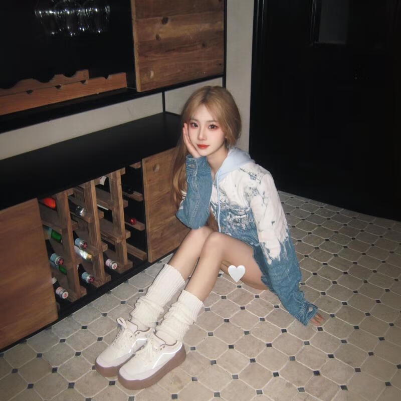 共迹gongji【孟子义同款】 面包鞋休闲鞋厚底运动鞋板鞋ins多巴胺小清新女鞋 奶茶棕 /偏大一码 38 （243mm）