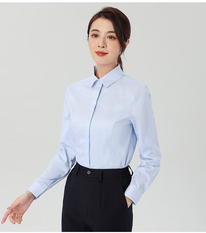 青足卫新款浦发银行女行服长短衬衫工作服浦发工装衬衣浦发职业装制服