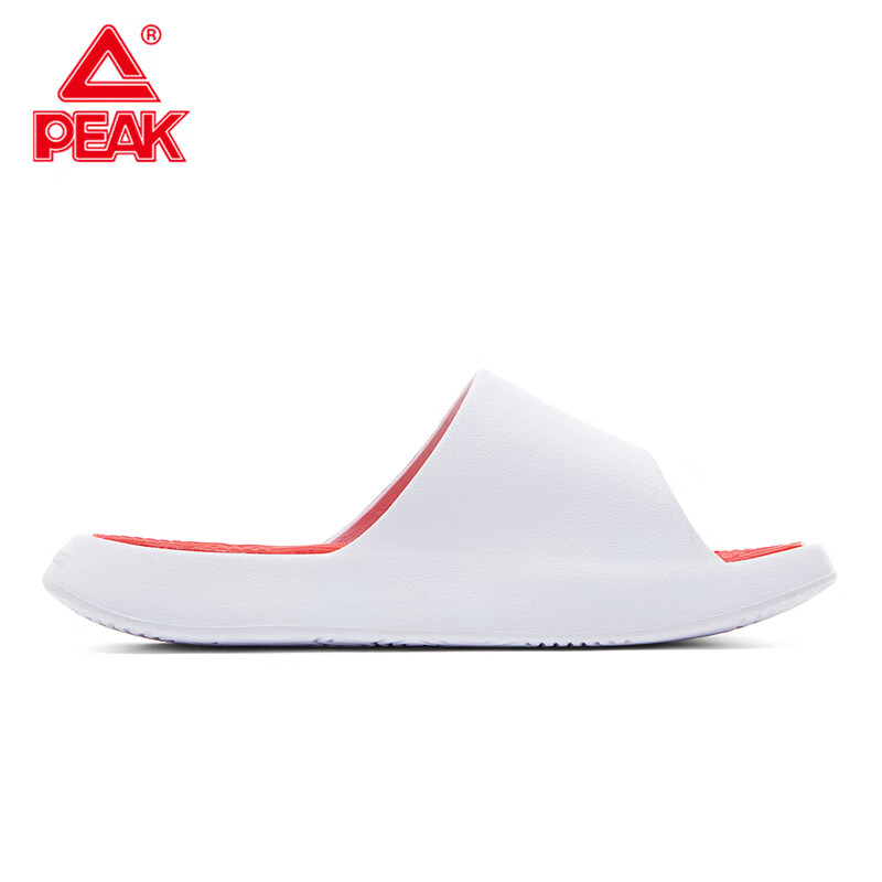 匹克（PEAK）龙生九子态极拖鞋男鞋夏季户外防滑沙滩鞋居家浴室运动凉拖鞋子 ET42957L大白/大红 40