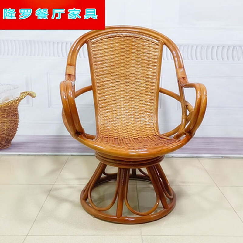 藤椅三件套阳台简约茶几客厅家用单人藤编休闲高靠背转 单张藤高背