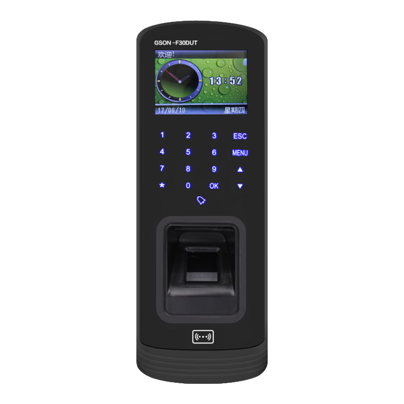 固尚指紋門(mén)禁一體機(jī)電子門(mén)禁考勤機(jī)門(mén)禁系統(tǒng)門(mén)禁機(jī)控制器主機(jī) 指紋、密碼、ID卡