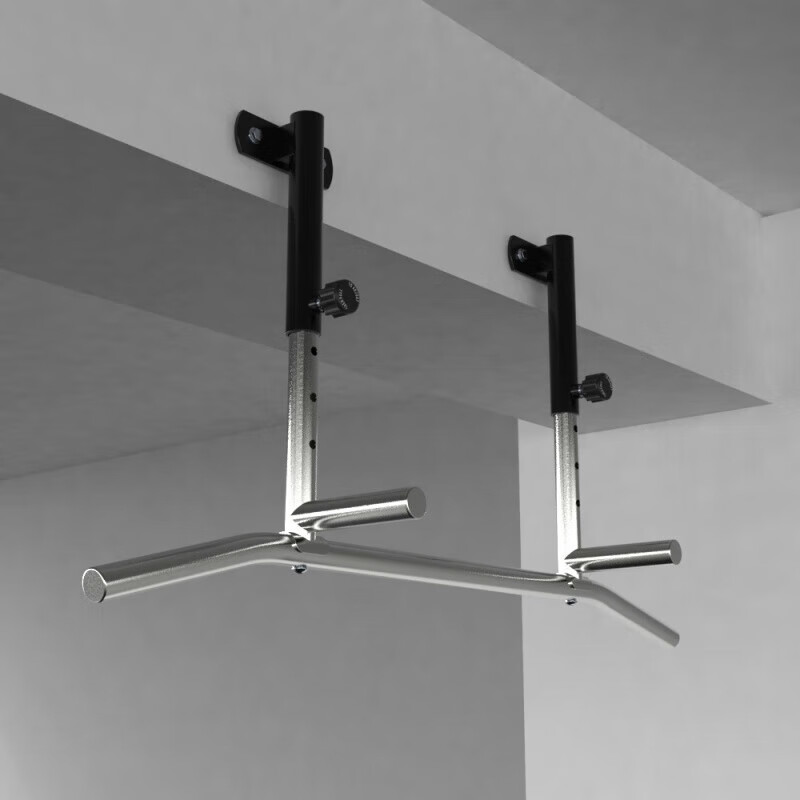 钢颜引体向上器侧梁升降多把位单杠家用墙体安装高度调节引体向上不锈