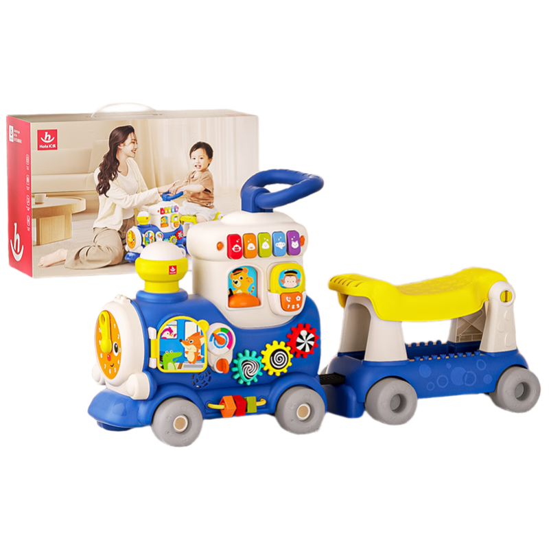 匯樂(lè )玩具小火車(chē)益智玩具幼兒學(xué)步車(chē)兒童早教男女孩寶寶生日周歲禮物