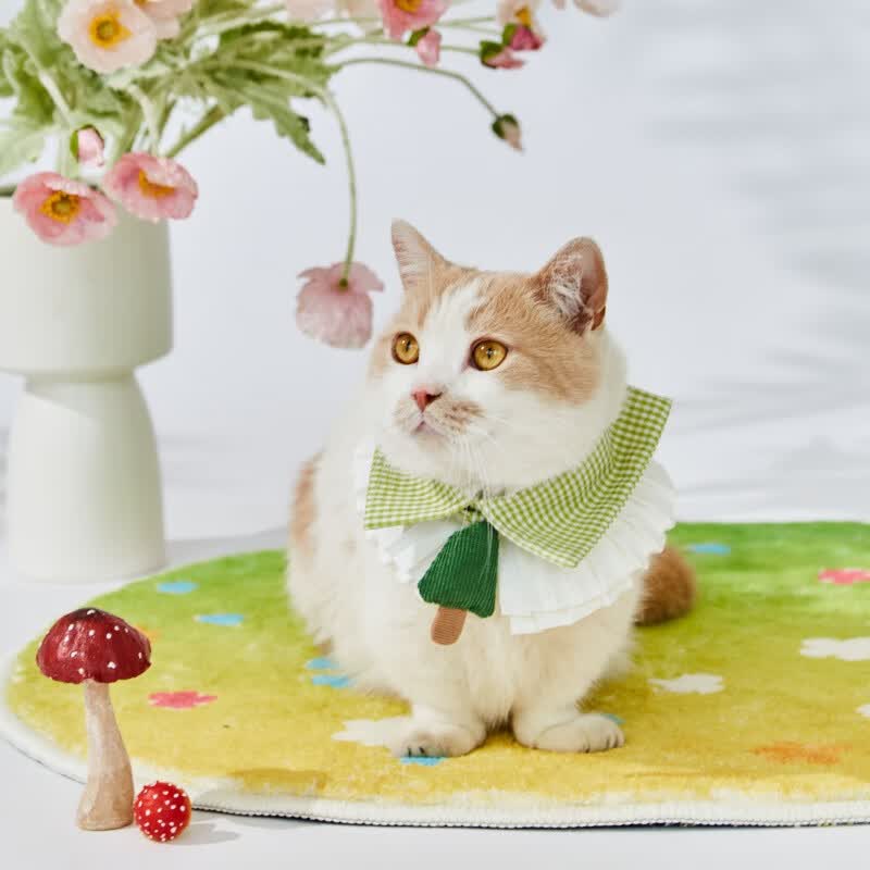 时尚猫帮 宠物服饰  拉夫领结(猫狗通用)宠物配饰 小森林领结 领结