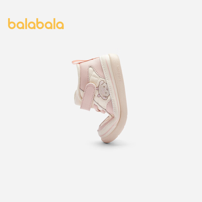 巴拉巴拉学步鞋婴儿鞋加绒女童鞋秋冬新鞋子