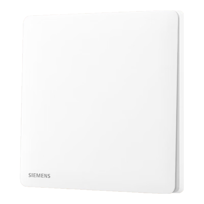 西门子（SIEMENS）开关插座面板 超薄微曲墙壁86型暗装 灵煜系列雾沙白哑光奶油风 16A一开双控 开关