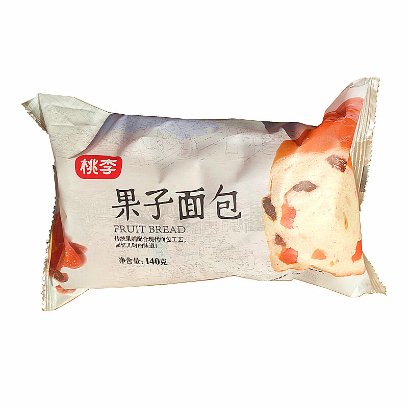 桃李果子面包一整箱140g装老式果脯早餐切片手撕吐司蛋糕零食代餐 140