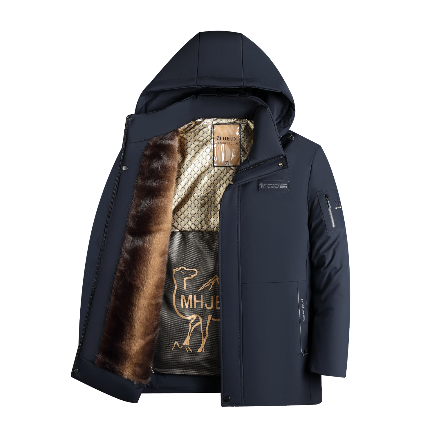 百亿补贴：啄木鸟（TUCANO）棉服男冬季爸爸装外套中老年人加绒加厚棉袄男士保暖防寒服 199.8元