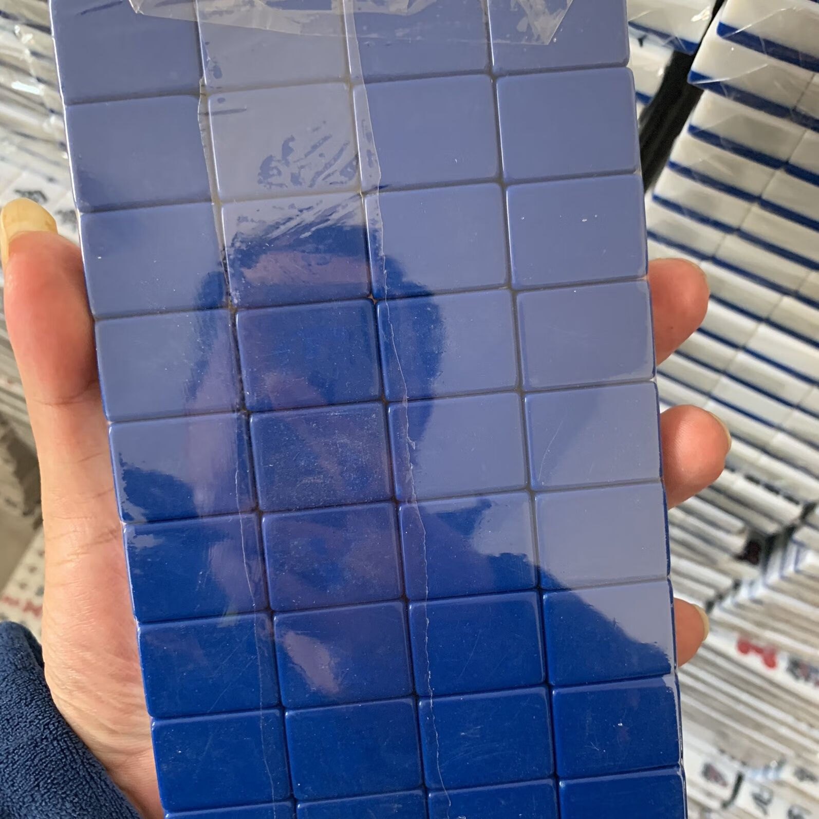 霜魄竹骨麻将手工麻将包邮 虎牌 四赤日式 铁芯麻将手搓麻将33mm 28mm