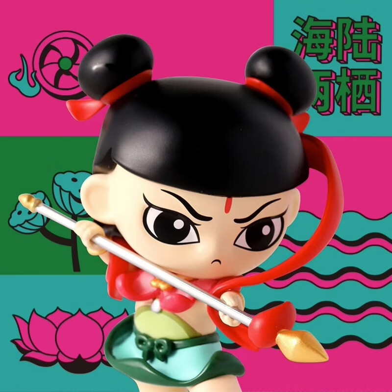 上美影   孙悟空哪吒黑猫警长葫芦娃q版潮玩手办摆件玩具生日潮玩