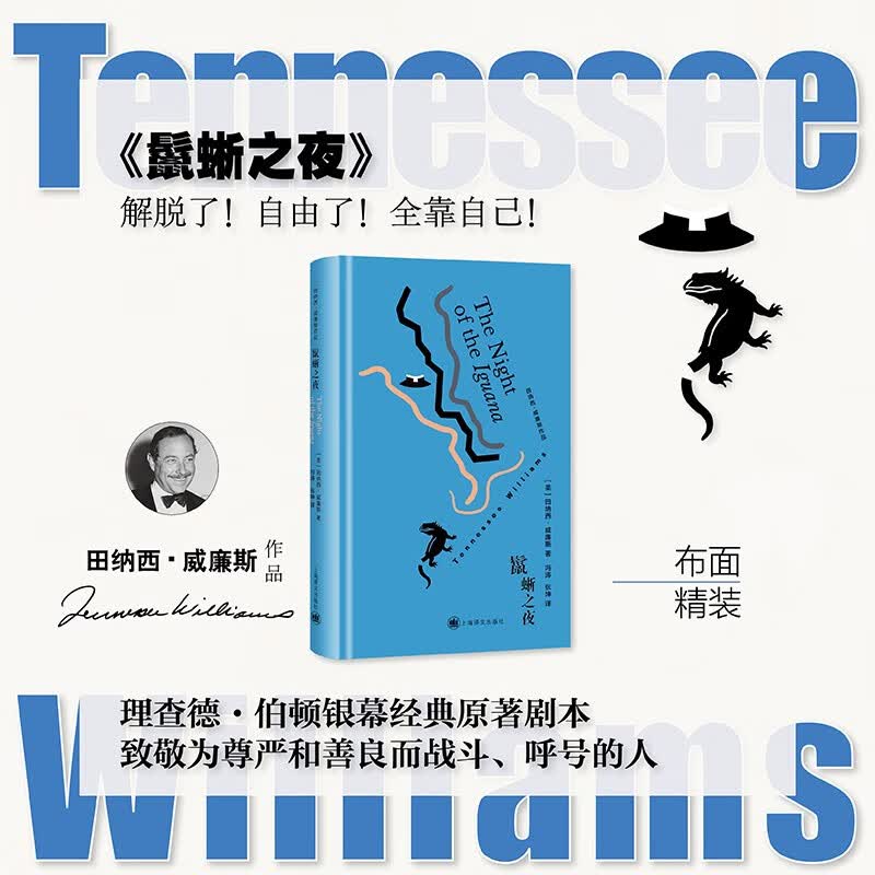 鬣蜥之夜 田纳西·威廉斯作品 [美]田纳西·威廉斯 著 冯涛/张坤 译 经典影片原著剧本 纽约戏剧评 鬣蜥之夜 正版
