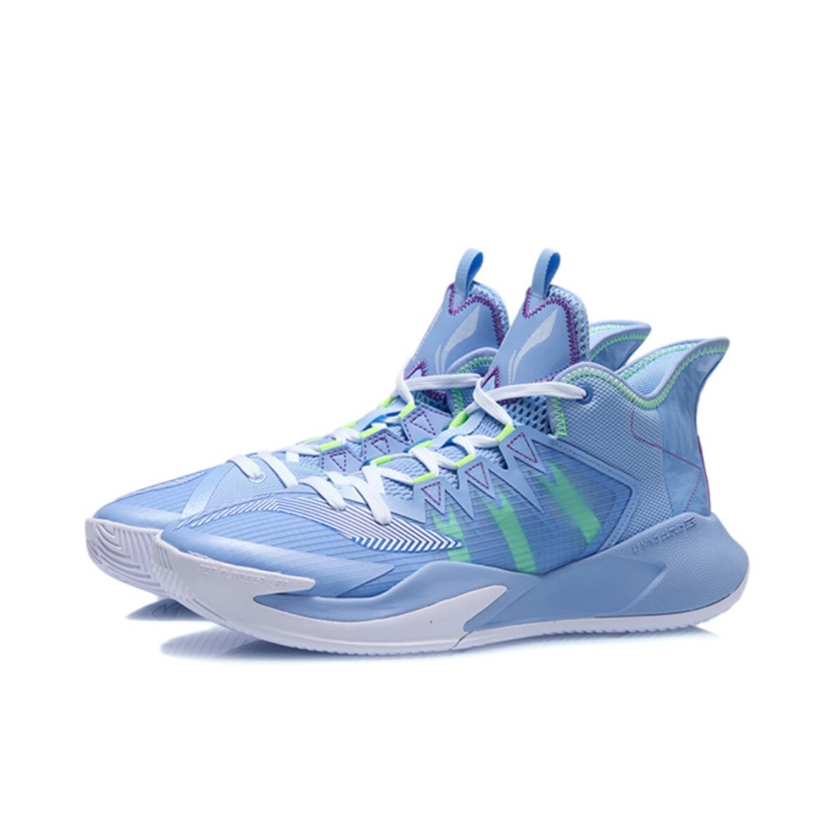 李宁暴风篮球鞋男2024夏季新款男鞋低帮耐磨缓震实战运动鞋男子 极光