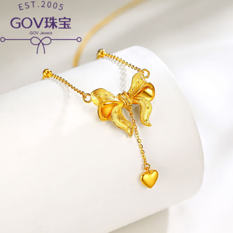 GOV訂婚三金首飾一套仿真結婚假道具婚禮用戒指項l鏈耳釘新娘飾品 沙金在逃公主項.鏈
