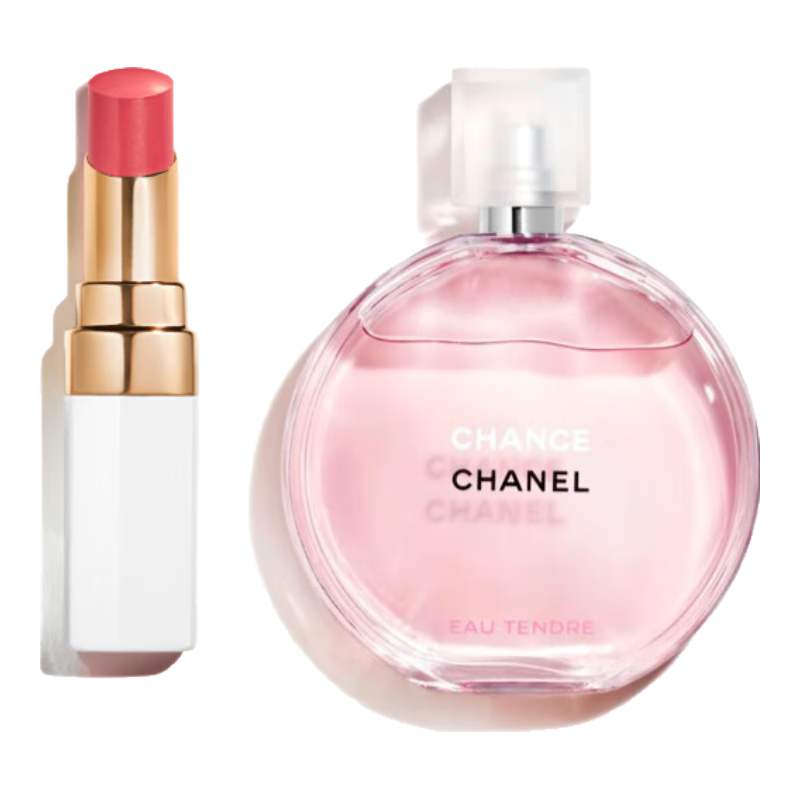 香奈兒（Chanel）口紅香水組合套裝禮盒裝告白套盒圣誕節(jié)情人節(jié)送老婆女友禮物禮品 白管920+粉邂逅淡香水35ml套裝