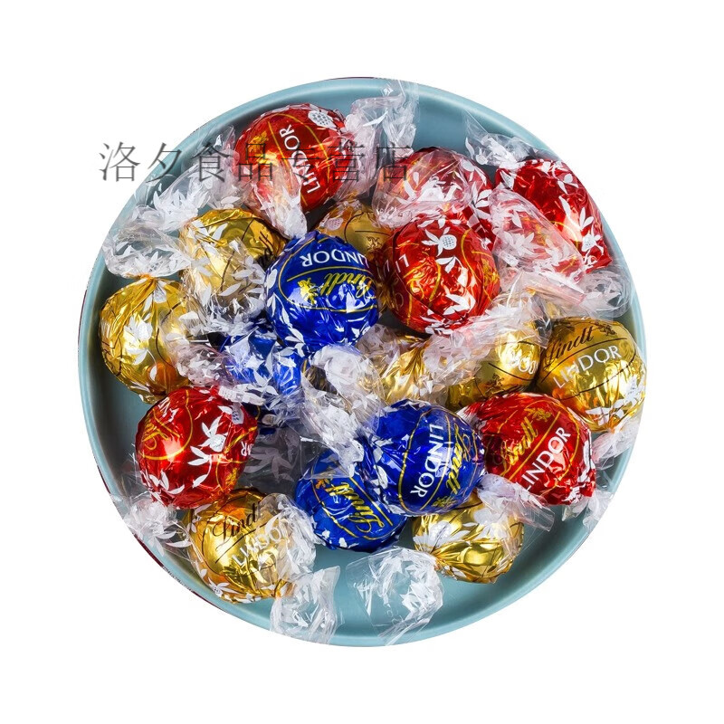 瑞士莲进口软心牛奶巧克力球黑巧榛仁袋装喜糖礼物混合10颗 【3口味混合】红金蓝10颗约【125