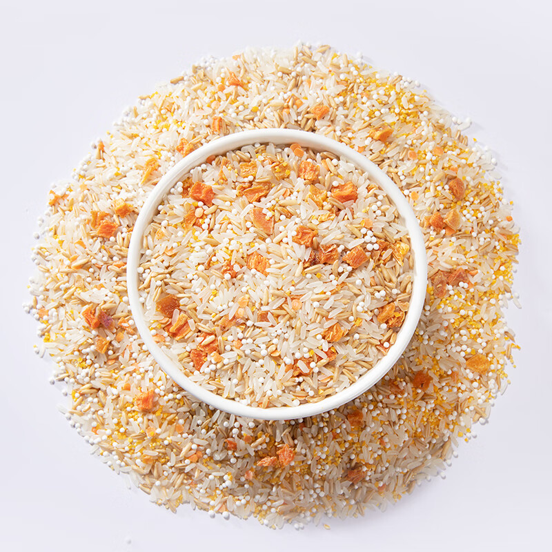 燕之坊八宝粥米五谷杂粮粗粮粥绿豆百合红枣红豆花生小米糙米粥儿童营养 红薯小米粥1kg