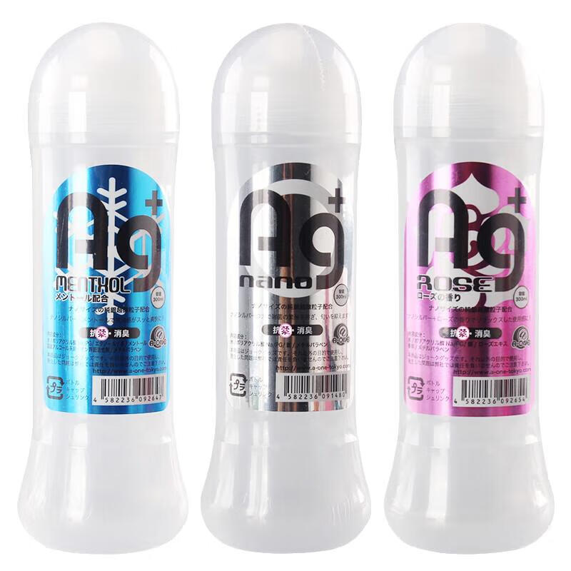 A-One Ag+银离子润滑液 日本进口水溶性润滑剂 丝滑快感啫喱成人房事免洗可舔持久私处润肤油 清新无味300ml【中粘度】大容量润滑油高潮液