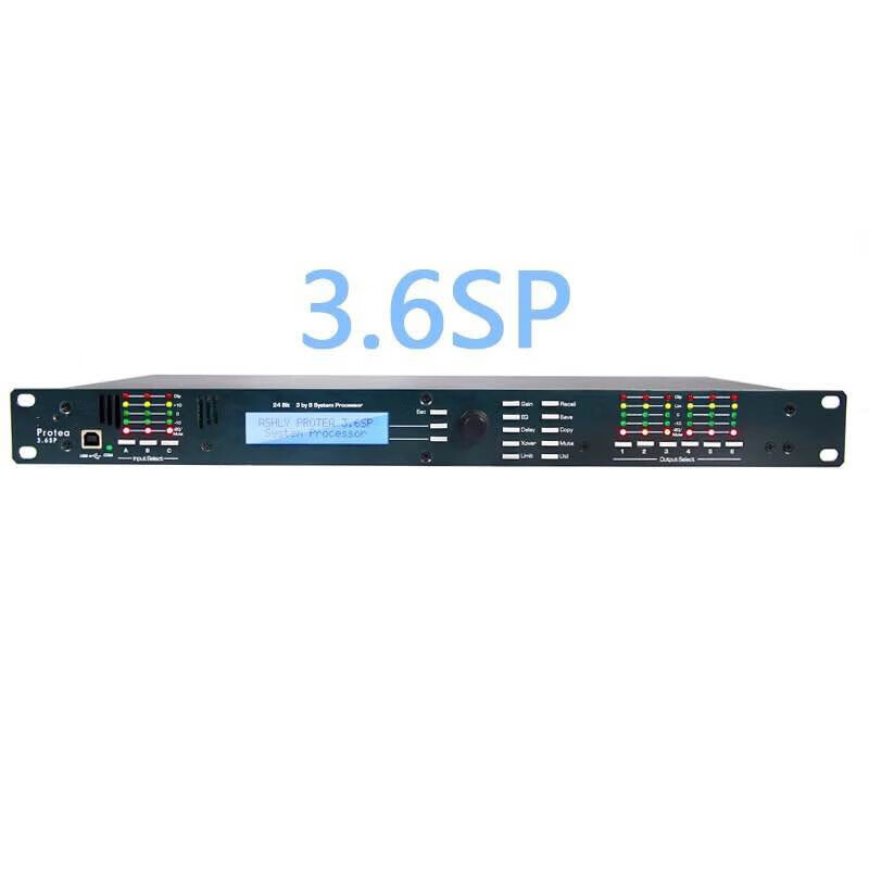 埠帝音频处理器4.8SP 专业线阵舞台演出中文数字音箱低音分频4进八出 36SP处理器3进6出中文版