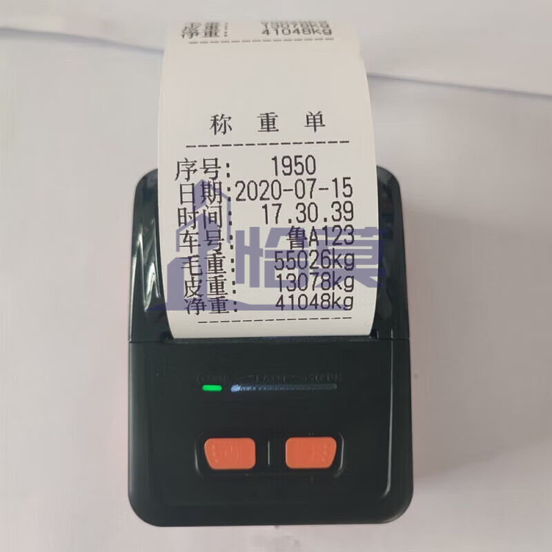 lin)大货车过磅单地磅称重单加气加油站小票手机车载58mm蓝牙打印机