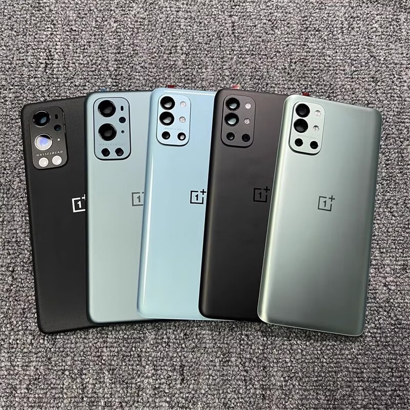 适用一加9原装玻璃后盖1+9Pro原厂手机后壳1+9R外壳电池盖 一加9R(蓝屿) 外壳