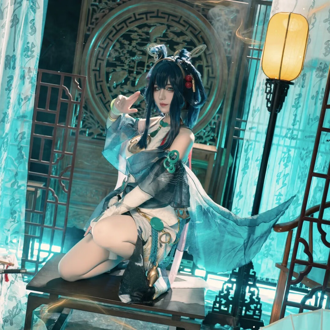 班贝智公孙离cos服周边衣服二次元王者公孙离离恨烟cosplay卡通套装动漫 离恨烟全套+假发+鞋子+伞 XS
