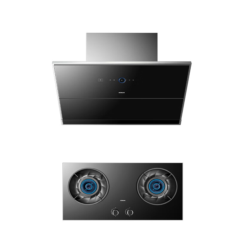 老板(robam)侧吸烟灶套装变频三面拢28立方大风量挥手智控低噪1200pa