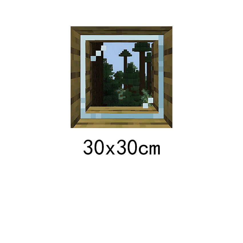 我的世界贴纸门贴创意3d感墙贴画自黏带背胶创意卧室宿舍寝室卡通