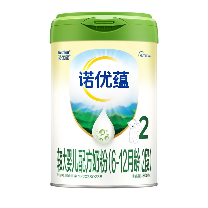 诺优能（Nutrilon）诺优蕴较大婴儿配方奶粉（6-12月龄 2段）800g怎么看?