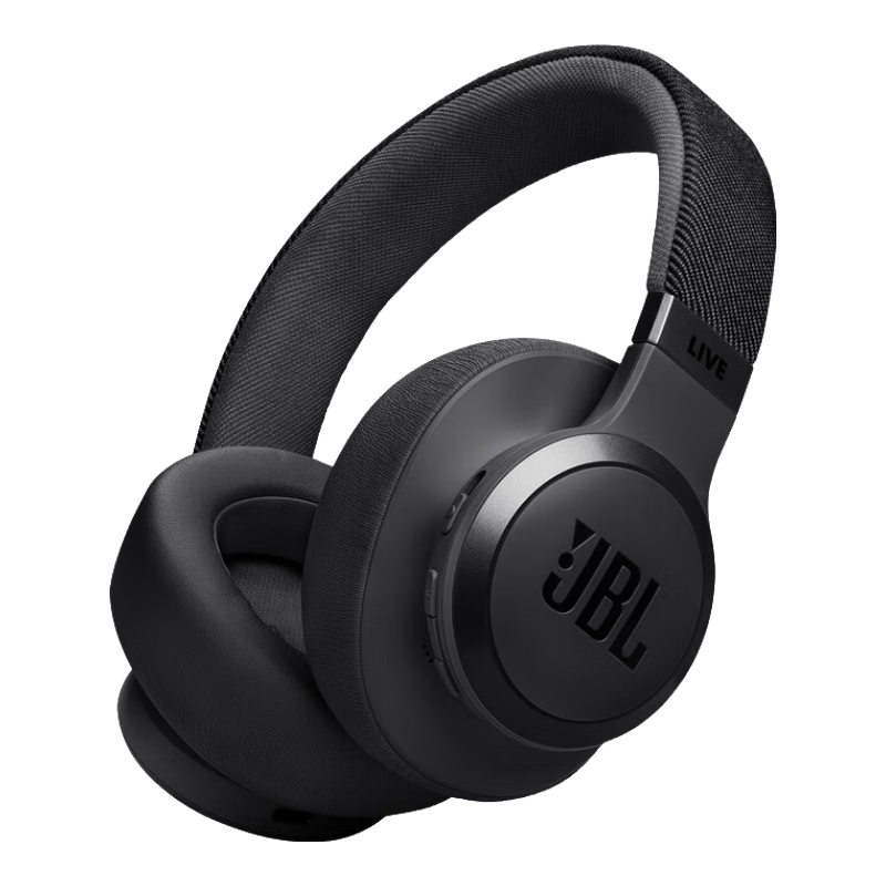 JBL 杰宝 LIVE770NC 耳罩式头戴式主动降噪蓝牙耳机 曜石黑