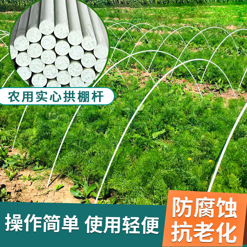 拱棚支架玻璃纤维农用地膜架子菜园保温拱棚杆小拱棚骨架新型弓子 50