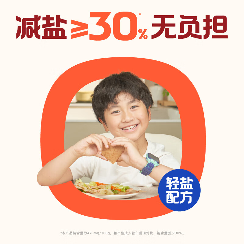 怡芽爱心午餐肉三明治好吃即食火腿午餐肉夜宵充饥独立装280g/盒/7片 爱心午餐肉*2