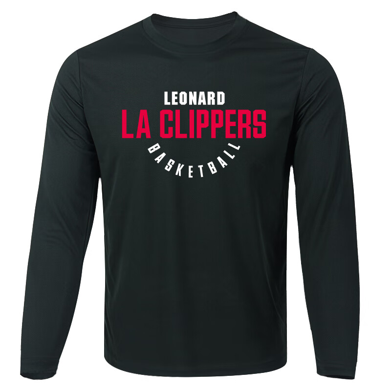 黑色长袖伦纳德-laclippers s