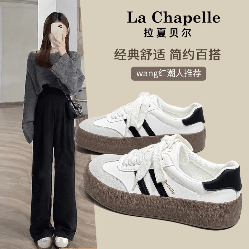 ���ı�����La Chapelle��ŮЬ2026�¿��ѵЬ��װٴ�����Ь�Ͱ�����Ь��Ů �׺� 37 79Ԫ
