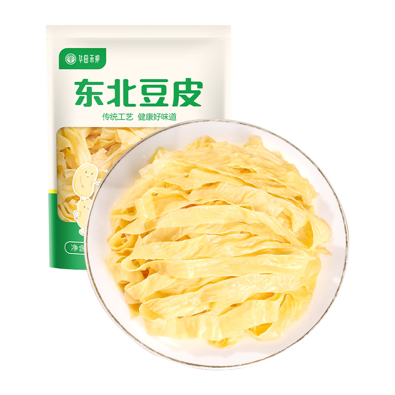 華田禾邦 東北油豆皮2斤 豆制品 豆腐皮腐竹干貨涼拌菜火鍋食材 東北特產(chǎn)